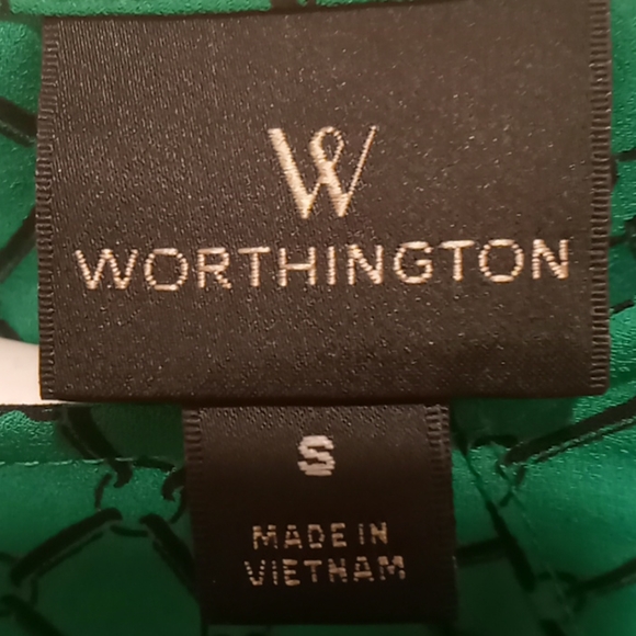 Worthington dark green blouse. - Picture 2 of 2